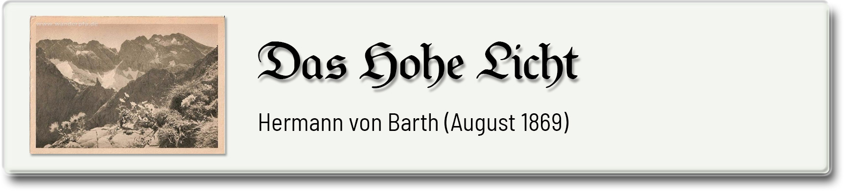 Das Hohe Licht