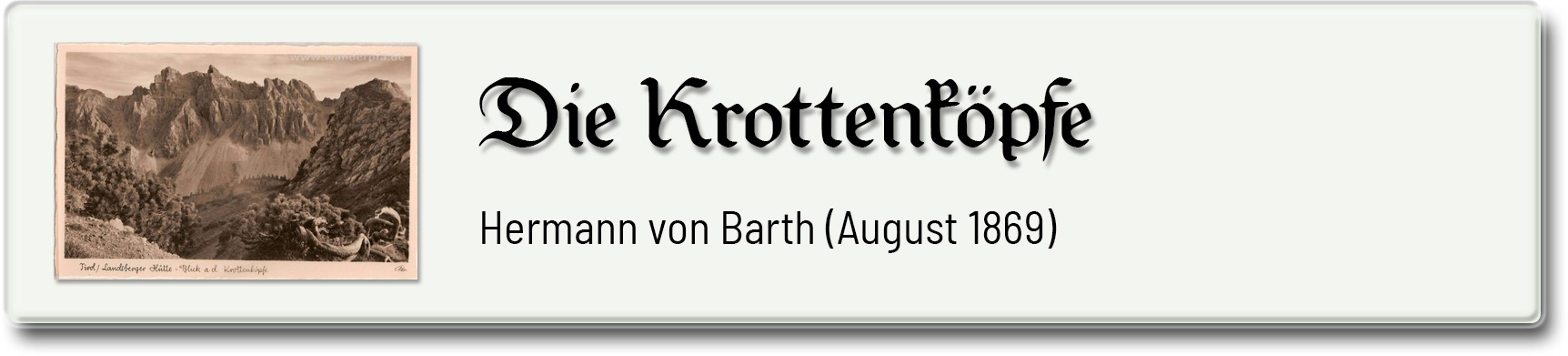 Die Krottenköpfe