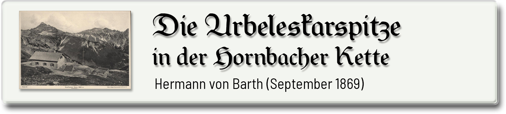 Die Urbeleskarspitze in der Hornbacher Kette