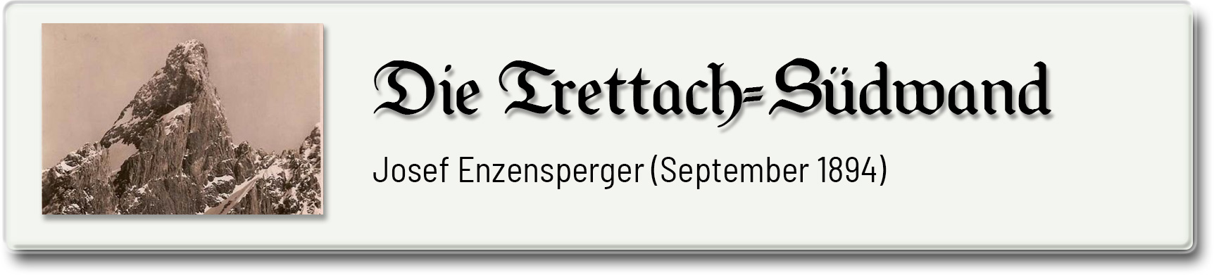 Die Trettach-Südwand