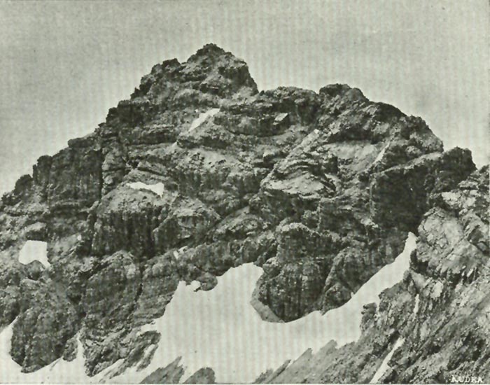 Die Öfnerspitze von Süden (Lichtbild von L.L.Kleintjes) Die Öfnerspitze von Süden (Lichtbild von L.L.Kleintjes)