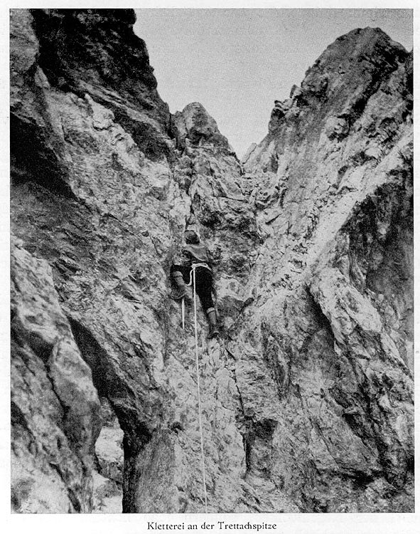 Kletterei an der Trettachspitze (o. Herkunftsnachweis) Kletterei an der Trettachspitze (o. Herkunftsnachweis)
