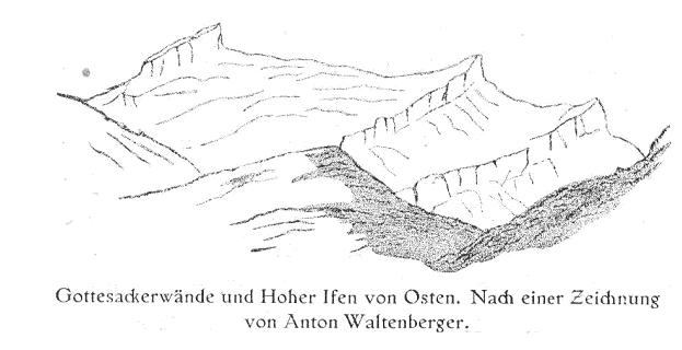 Gottesackerwände und Hoher Ifen von Osten Gottesackerwände und Hoher Ifen von Osten