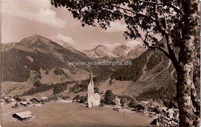 antike Ansichtskarte mit Blick zu den Schafalpenköpfen antike Ansichtskarte mit Blick zu den Schafalpenköpfen