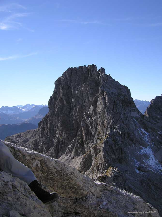 Felsengebilde auf dem Mindelheimer Klettersteig Felsengebilde auf dem Mindelheimer Klettersteig